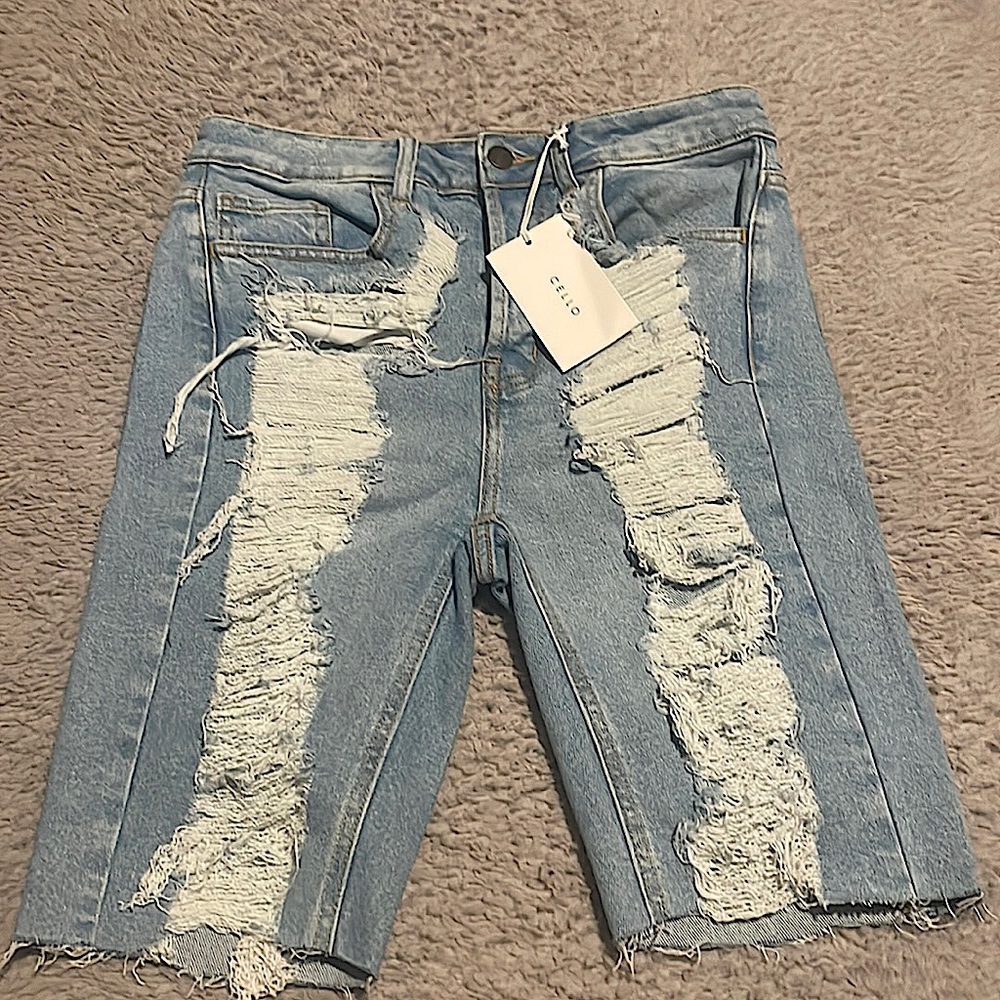 Denim shorts